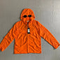 Manteau à Capuche à Manches sulfpour Homme, Coupe-vent Chaud avec Poches et Fermeture Éclair