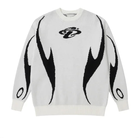 Women's Loose Crewneck Sweater Outside Wear