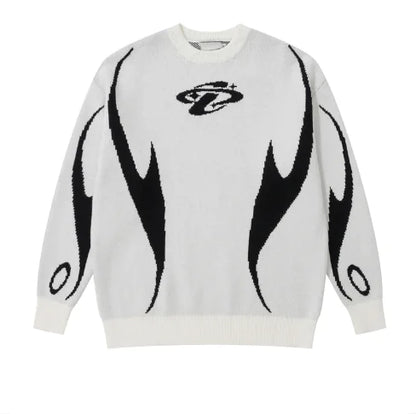 Women's Loose Crewneck Sweater Outside Wear
