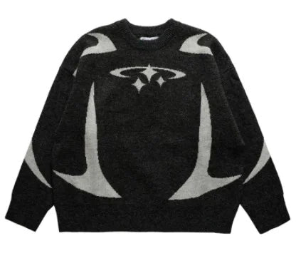 Women's Loose Crewneck Sweater Outside Wear