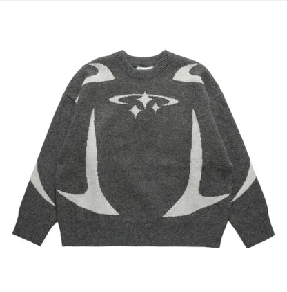 Women's Loose Crewneck Sweater Outside Wear