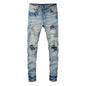 Ripped Patch Jeans