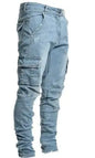 Men's Side Pockets Skinny Jeans